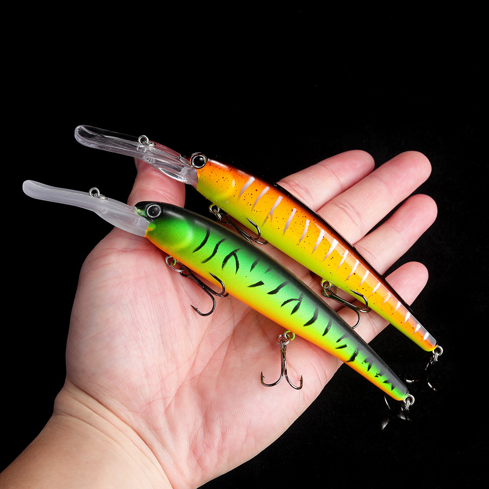 1PCS Floating Minnow Lure 120mm/20g Trolling Wobbler Crankbait Bandit Minnow Bass Pike Bait Saltwate