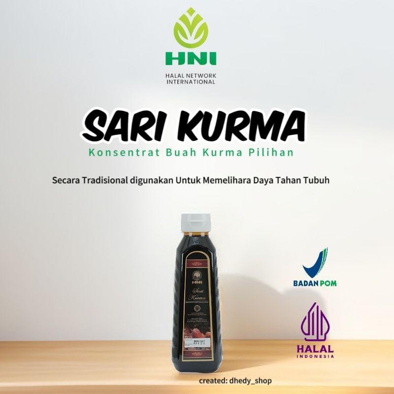HNI SARI KURMA  KONSENTRAT SARI KURMA PILIHAN 350 gr
