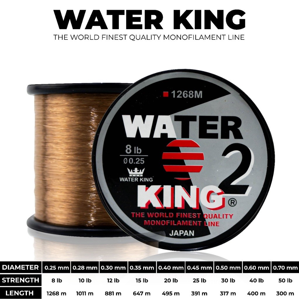 SENAR WATER KING 2 JAPAN QUALITY  ||  SENAR PANCING NYLON MONOFILAMENT WATER KING