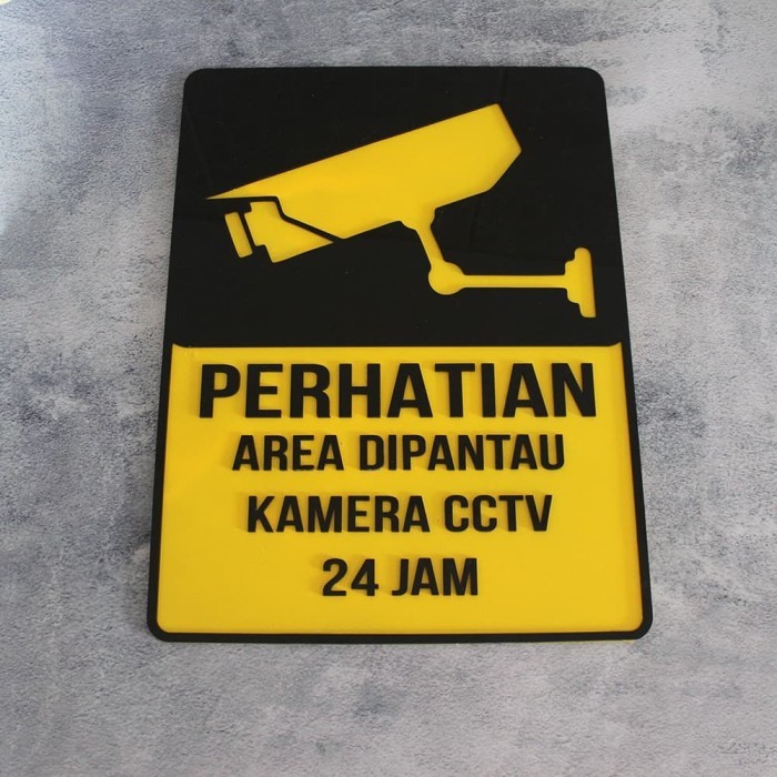 

BEST -Sign Acrylic Timbul CCTV 24 JAM | Papan Sign Akrilik Timbul Keren