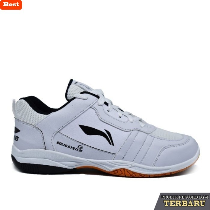rekomendasi sepatu olahraga brand lokal Sepatu badminton terlaris series 02 - Putih, 39