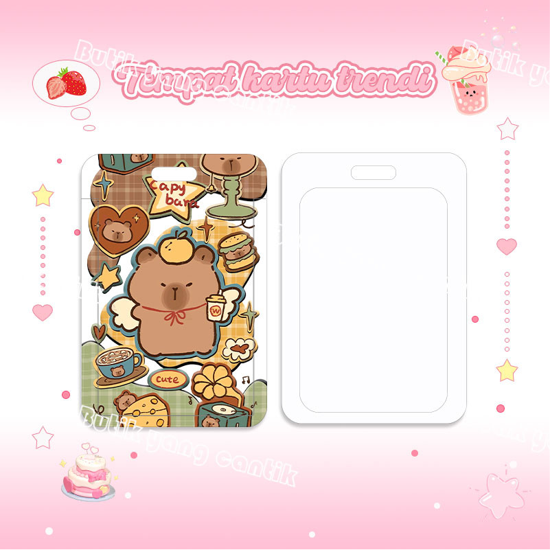 

ID Card Holder,Tempat kartu kapibara super lucu, cocok untuk kantor/sekolah, kartu pelajar/kartu transportasi, kartu akses, KTP, Flazz, kartu kredit elektronik dan uang elektronik.
