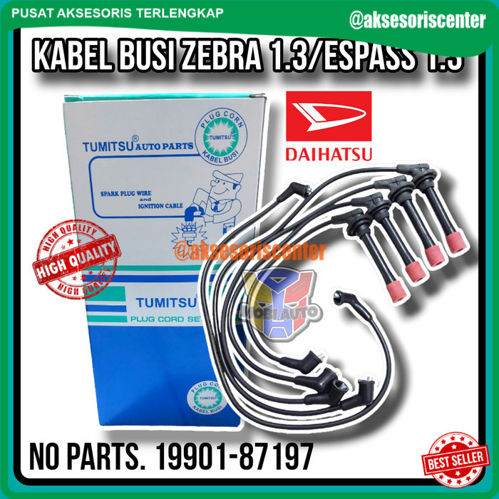 (MAT) PROMO Kabel Busi Set Mobil Daihatsu Zebra 1.3/ Espass 1.3/ Taruna/ Feroza