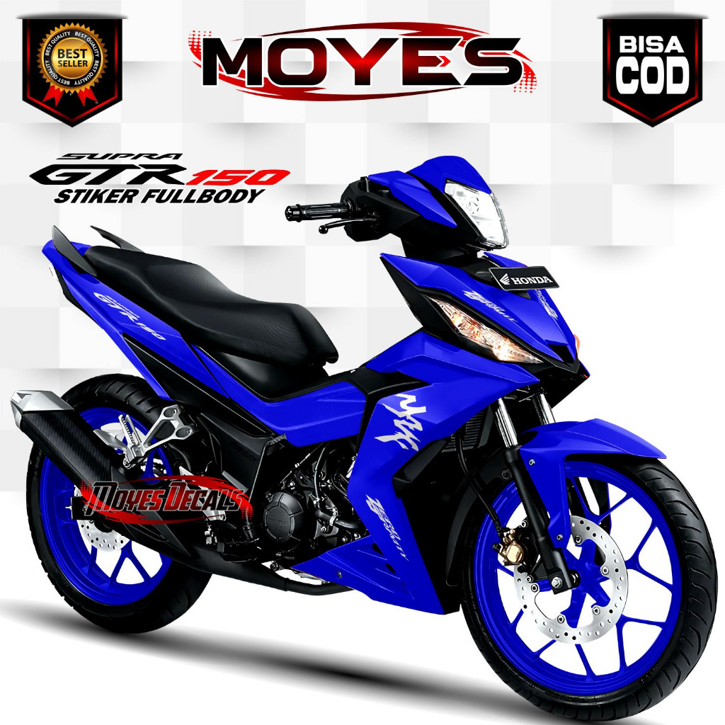 Decal stiker Fullbody Supra GTR150 - Stiker Supra GTR 150 Motif Polos