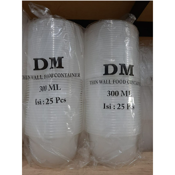Thinwall 300 ML (25 PCS) -THINWALL BULAT ANTI PANAS - DM 300 R / RB - Thinwall Bulat