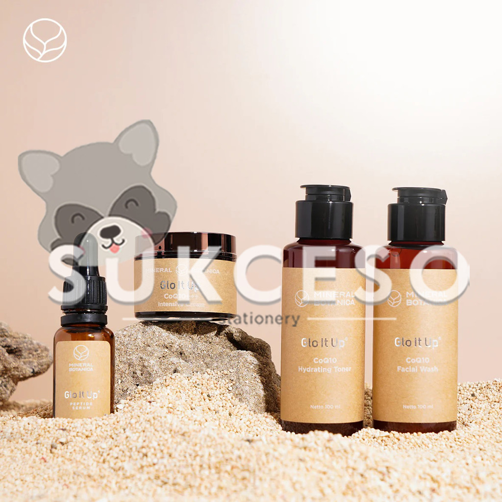 Mineral Botanica Glo It Up Series Toner Cream Serum / Perawatan Wajah Anti Aging Series