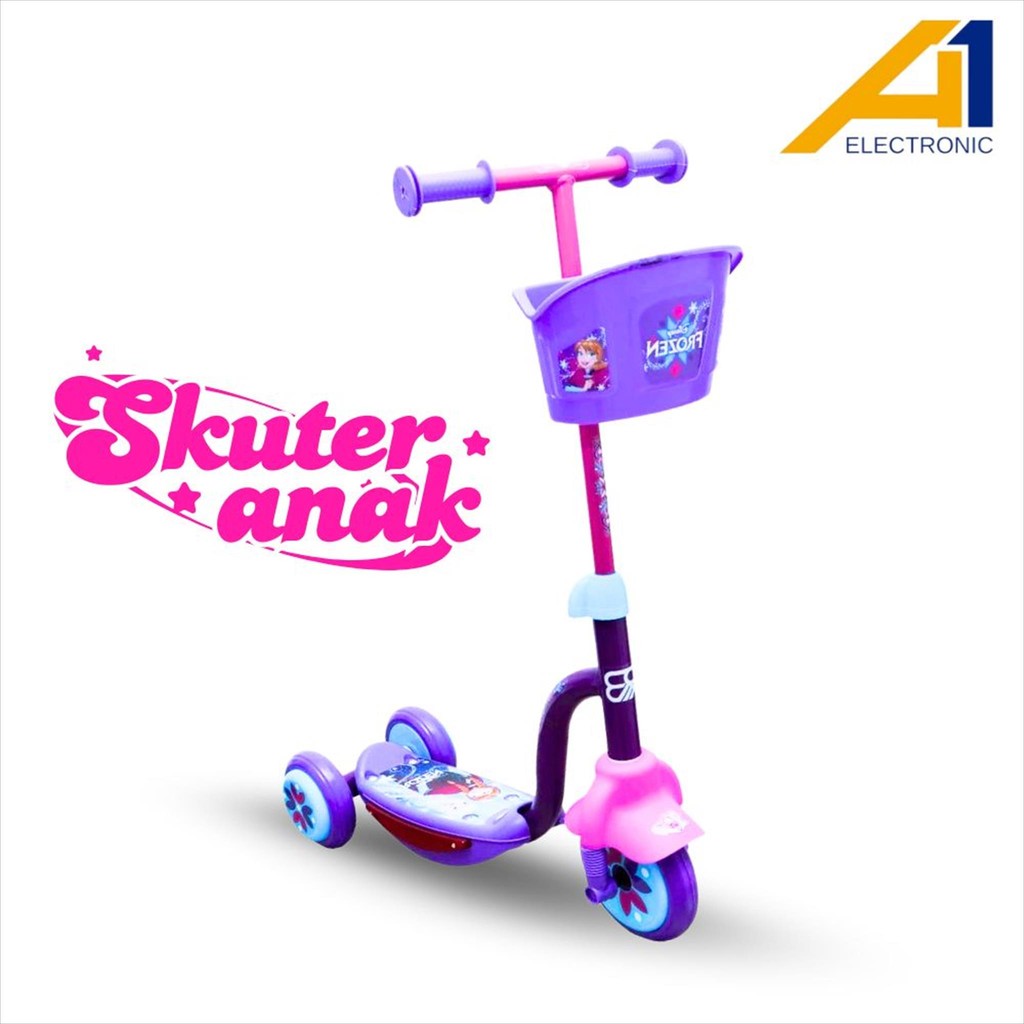 Skuter Anak Disney Frozen Scooter RMB D007 Skuter roda tiga