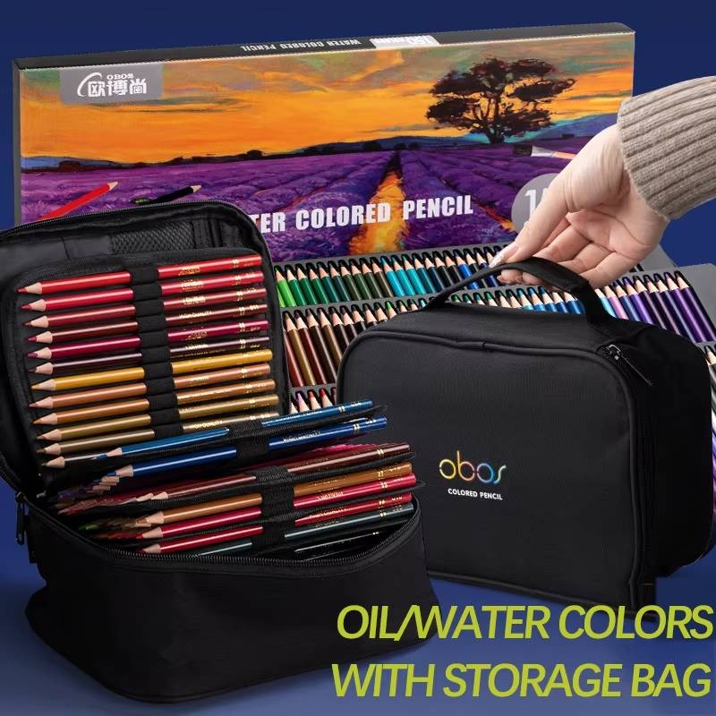 

OBOS School Colors Pencils Bag Organizer Set, Pine Wood Rod Pre-sharpened Pen Versatile Handy Wrap Drawing Acsesories Art Supply