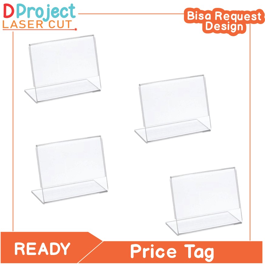 

Price tag Acrylic label harga akrilik ukuran 4x6