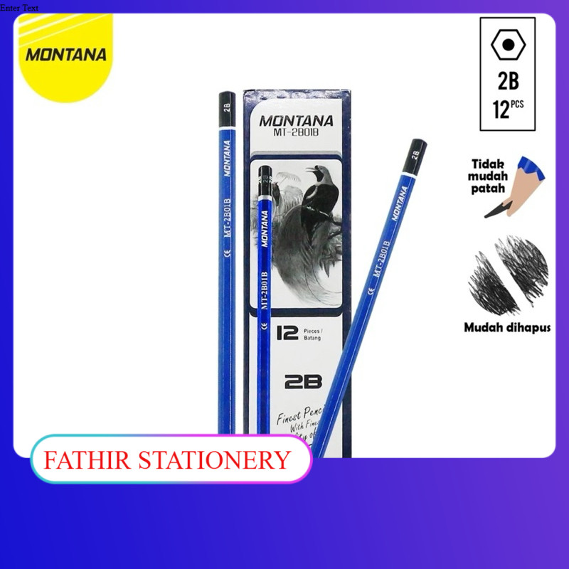 

PENSIL MONTANA MT2B01-B / 2B ISI 12 PCS / PACK