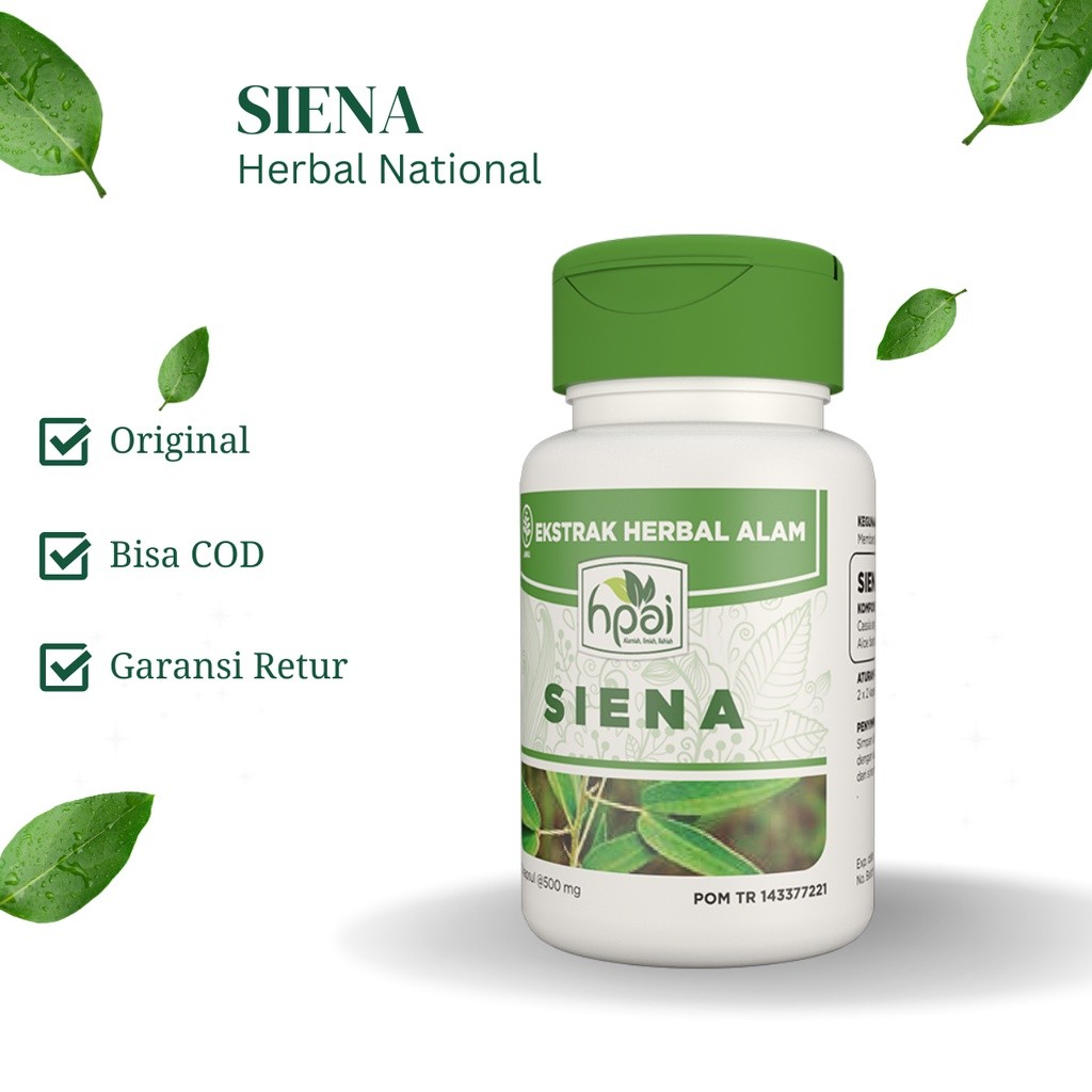 

SIENA JATI CINA Bpom Hni - Mengatasi Sembelit, Meluruhkan Lemak serta Penurun Berat Badan NutriNature899