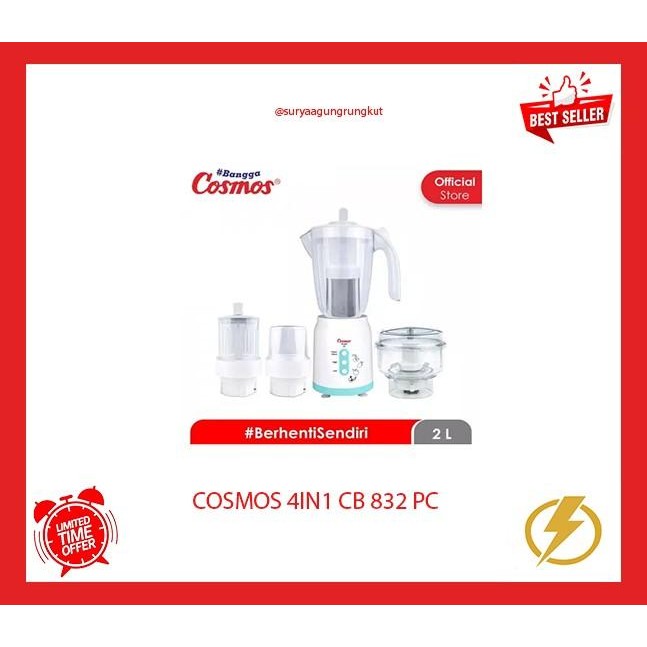 BLENDER COSMOS 4IN 1 2 LITER 380 WATT - CB 832 PC