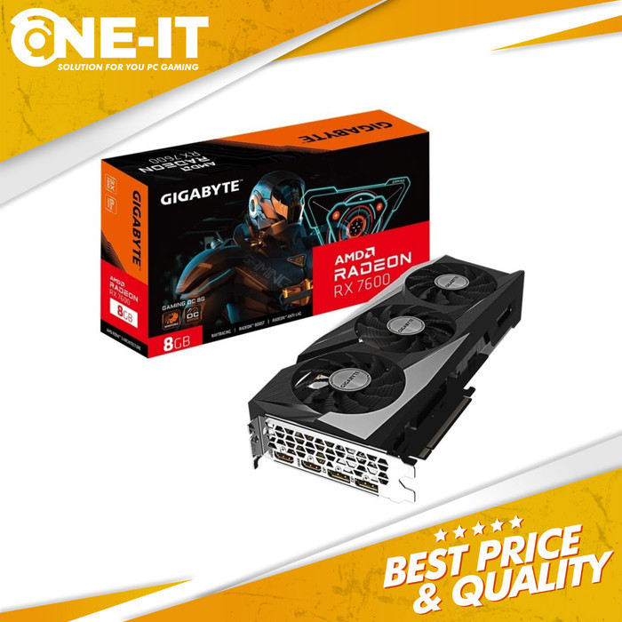 VGA Gigabyte Radeon RX 7600 GAMING OC 8G 8GB GDDR6