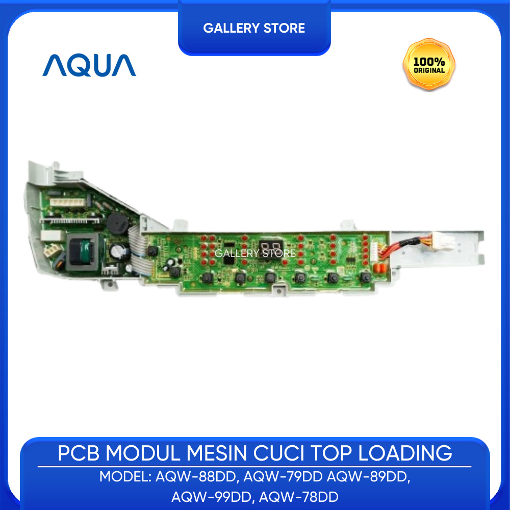MAIN PCB 7 TOMBOL MESIN CUCI TOP LOAD AQUA JAPAN AQW 78 DD AQW-78DD AQW-79DD AQW-89DD AQW-99DD
