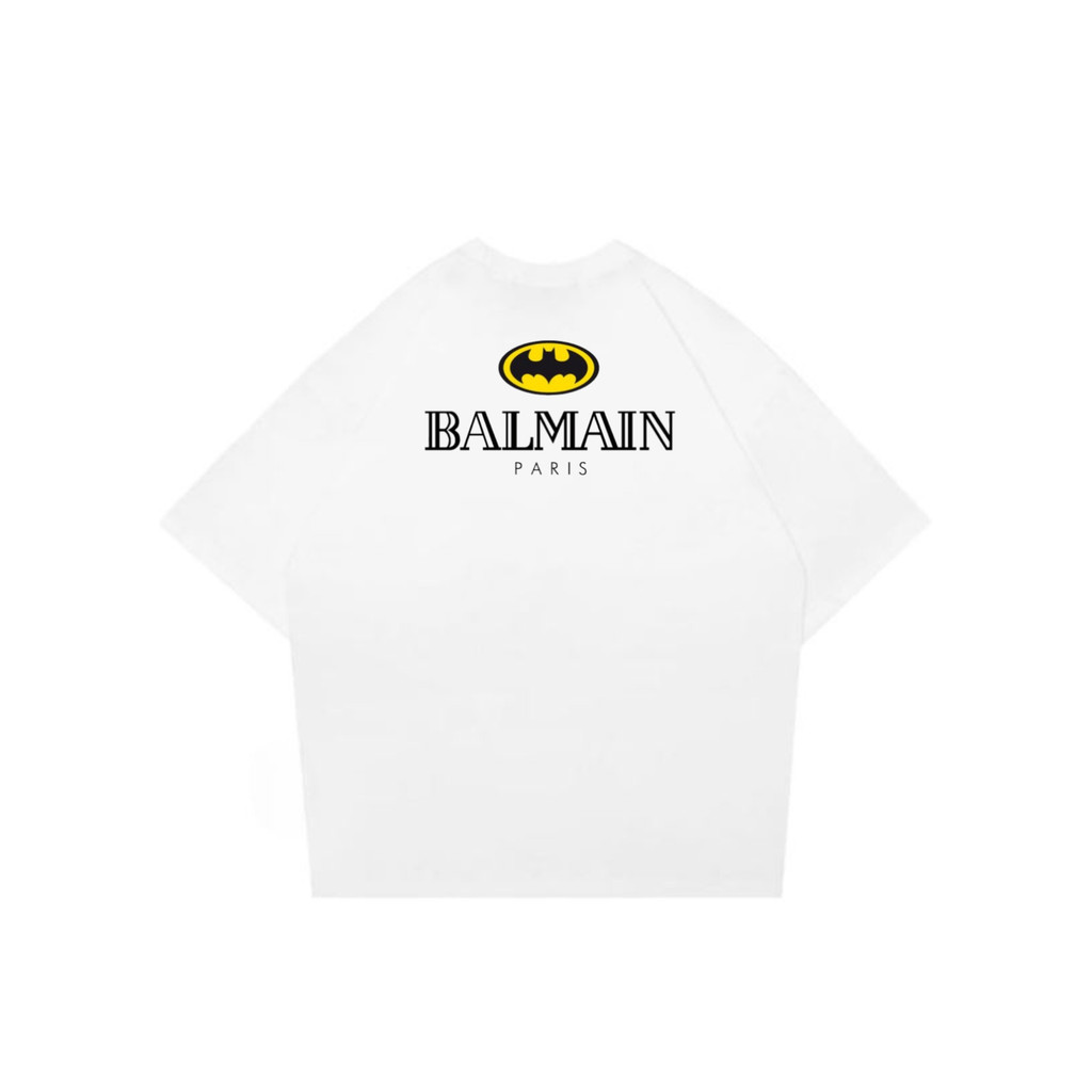KAOS T-SHIRT PREMIUM BALMAIN UNISEX SIZE S-XL COTTON COMBED 24S
