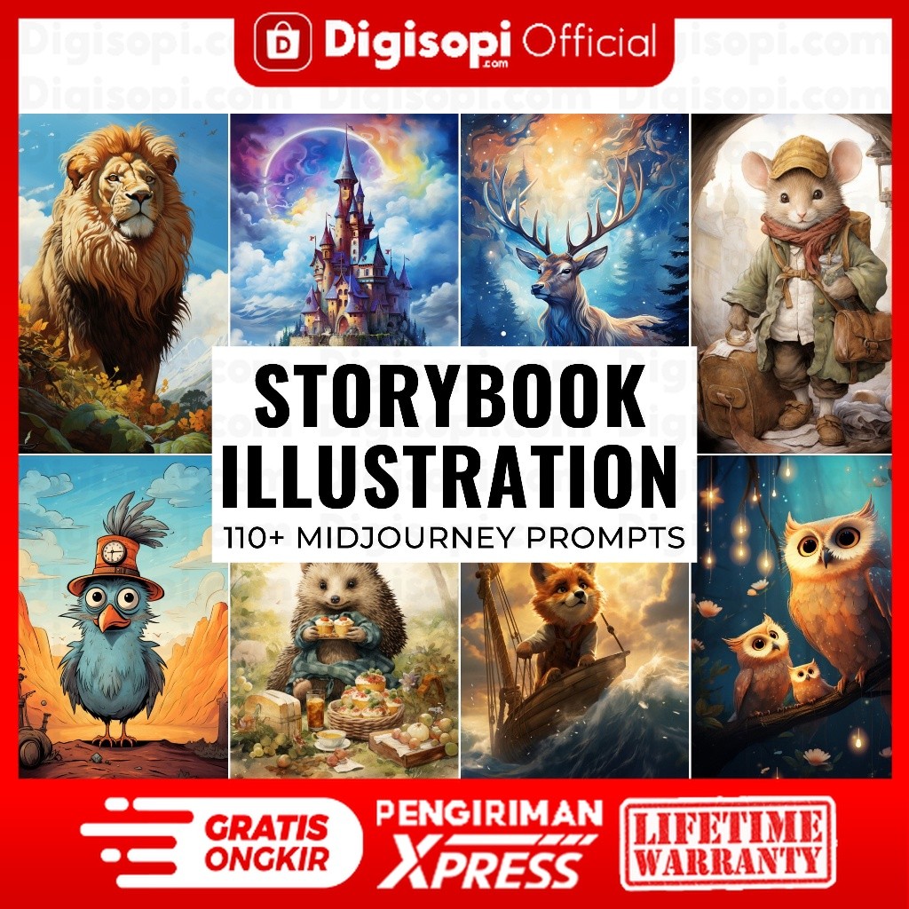 110+ Midjourney Storybook Illustration Prompts, Midjourney Prompt, Midjourney AI Art, Digital Art