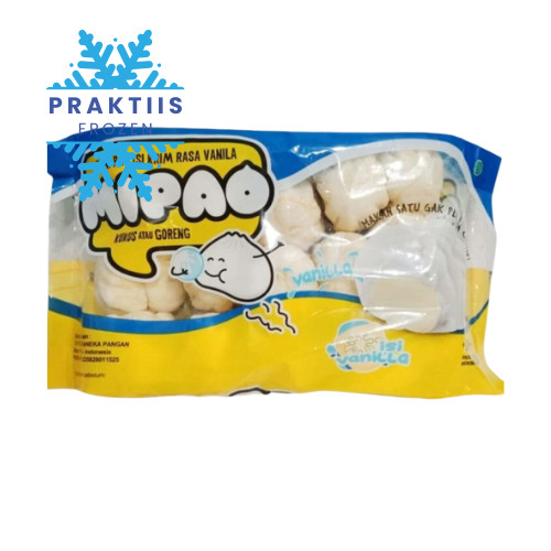 MIPAO RASA VANILLA 510GR ISI 30PCS / BAKPAO / FROZEN FOOD