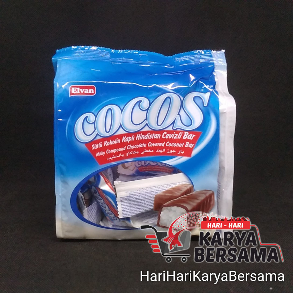 

MAKANAN RINGAN ELVAN COCOS MILK CHOCO COVERED COCONUT BAR 300GR