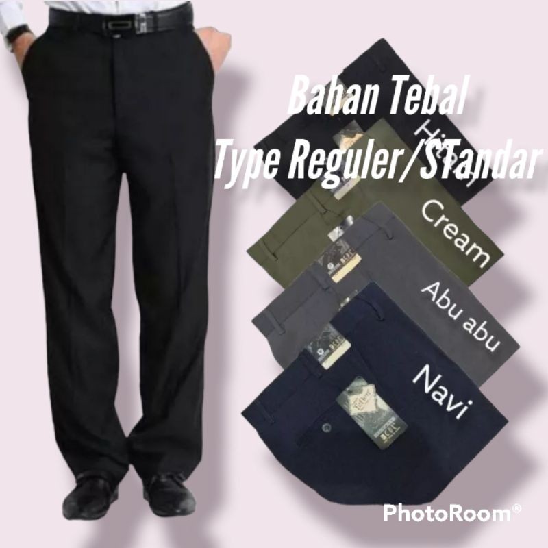 Celana kerja pria | celana kain formal reguler | celana standar pria