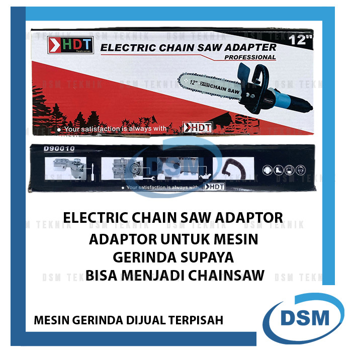 HDT ADAPTOR CHAINSAW MESIN GERINDA 4" INCH GERGAJI POTONG KAYU DUDUKAN