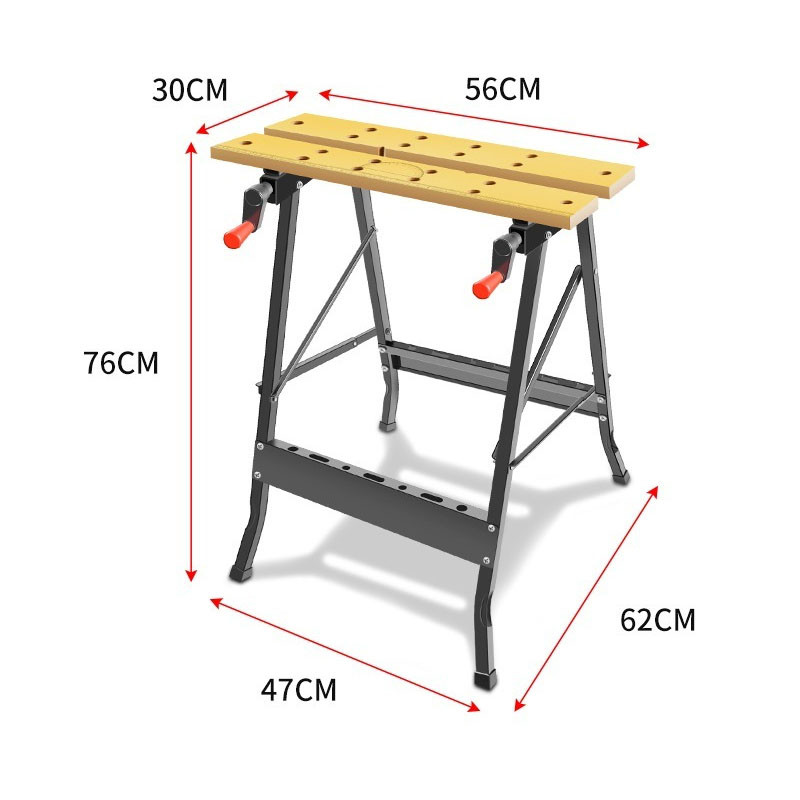 Multifunctional Carpentry Workbench Folding Woodworking Table Saw Household Portable Combined Tool D