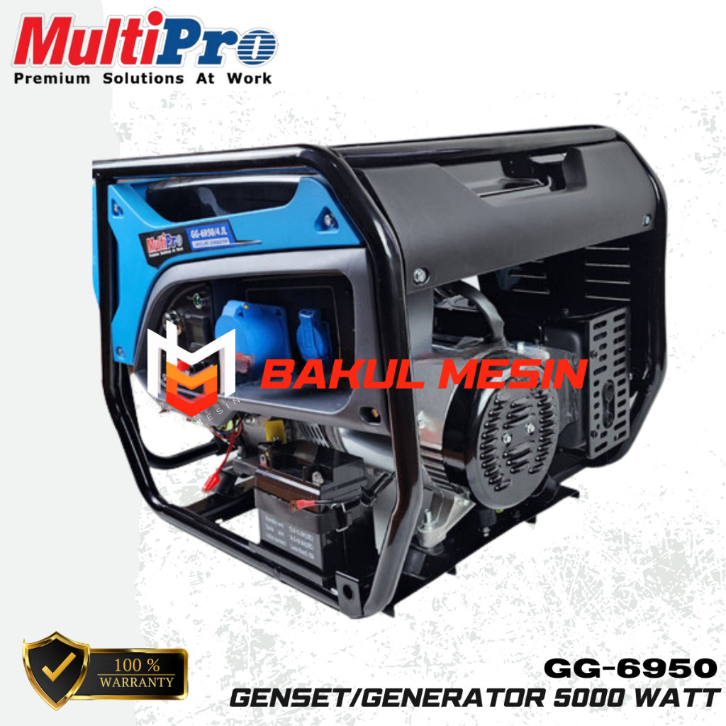 Generator listrik Mesin genset 5000 WATT Multipro GG6950 GG 6950