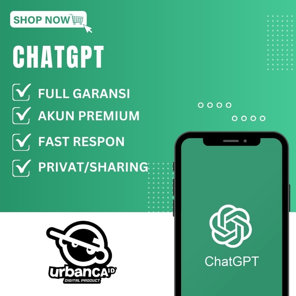 ChatGPT 4 Premium 1 Tahun - Akun Chat Gpt Plus Bergaransi