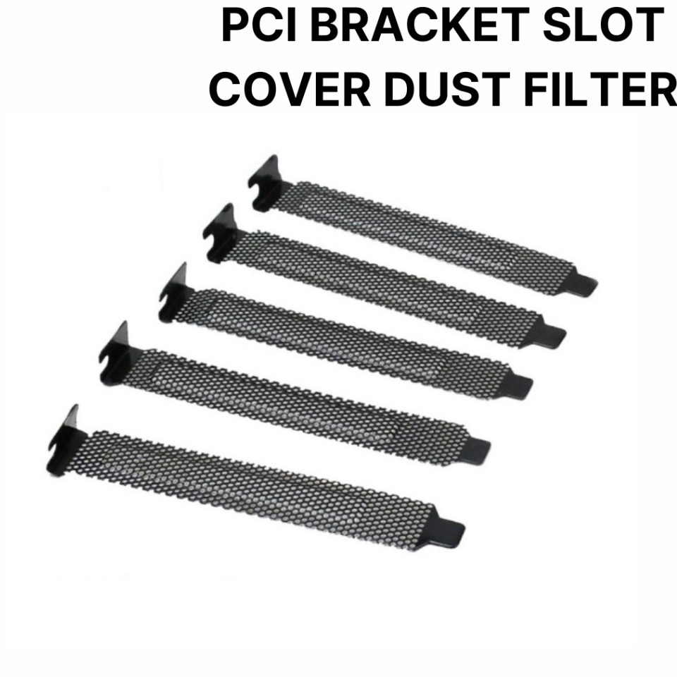 (OSWIN SHOP) SANJI PCI BRACKET SLOT COVER DUST FILTER BLANK PANEL CASING CASE KOMPUTER PC