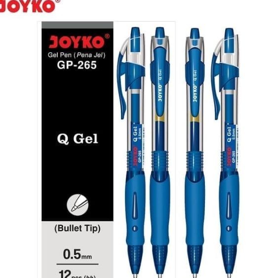 

TERBARU Pulpen / Bolpen Gel Pen (Pena Jel) Joyko GP-265 Q Gel - Biru