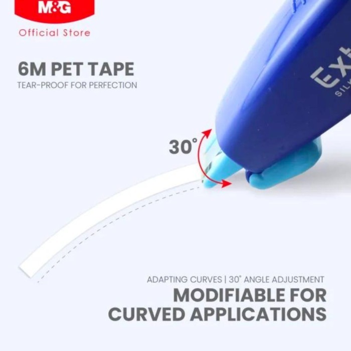 

Correction Tape M&G 6M X 5MM ACT77371 Exter Metal Roller Head Tipex Kertas - SATUAN - CT EXTER M&G