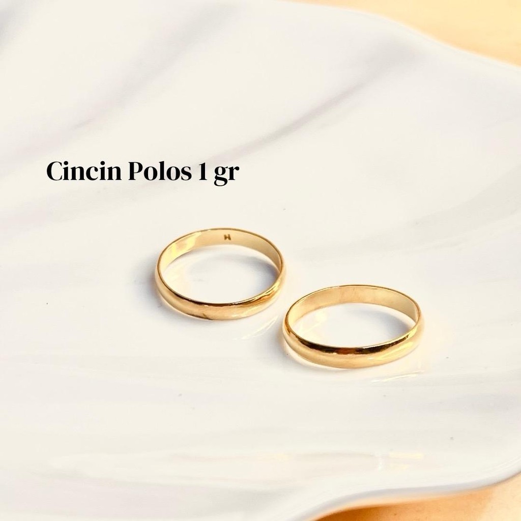 Cincin Polos berat 1 gram {1 PCS CINCIN}