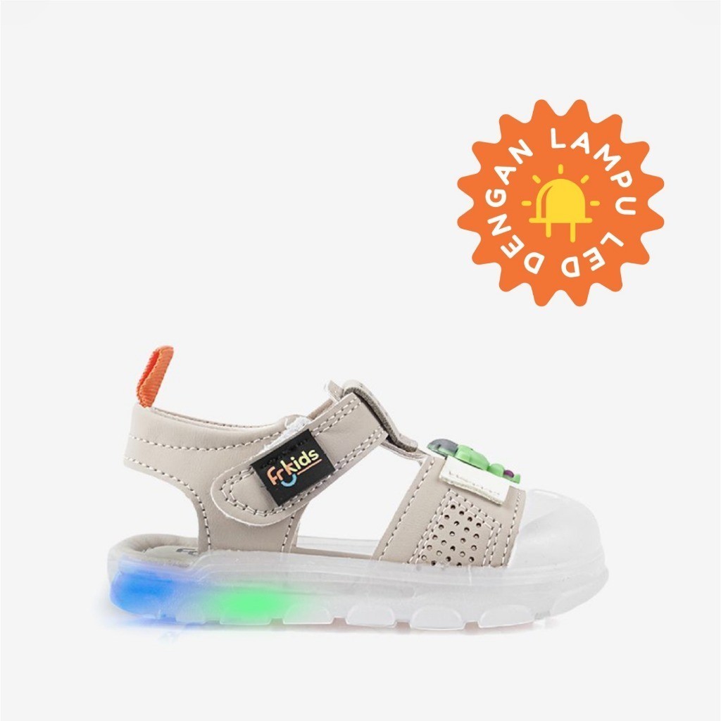 Fransisca Renaldy Sepatu Sandal Anak Laki Prewalker Lampu LED Size 16-20 Sandals Anti Slip A.YumaCO