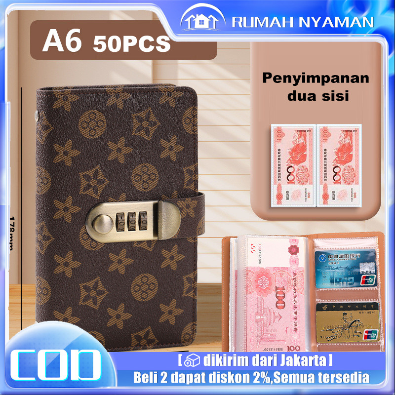 

Dompet Disiplin Keuangan Polos Mini/Dompet Organizer Bulanan/Dompet Pintar Pengatur Keuangan Bulanan