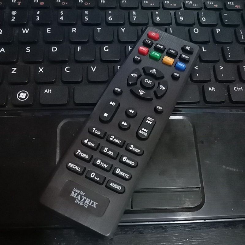 Remote Remot STB Matrix Apple Merah Kuning Hijau Matrix Garuda Biru