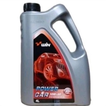 Oli Win POWER CAR 10W40 Api SN 4L/Pelumas Mesin Bensin Win 10W-40/10-W40 Api SN 4 L Semi Syn