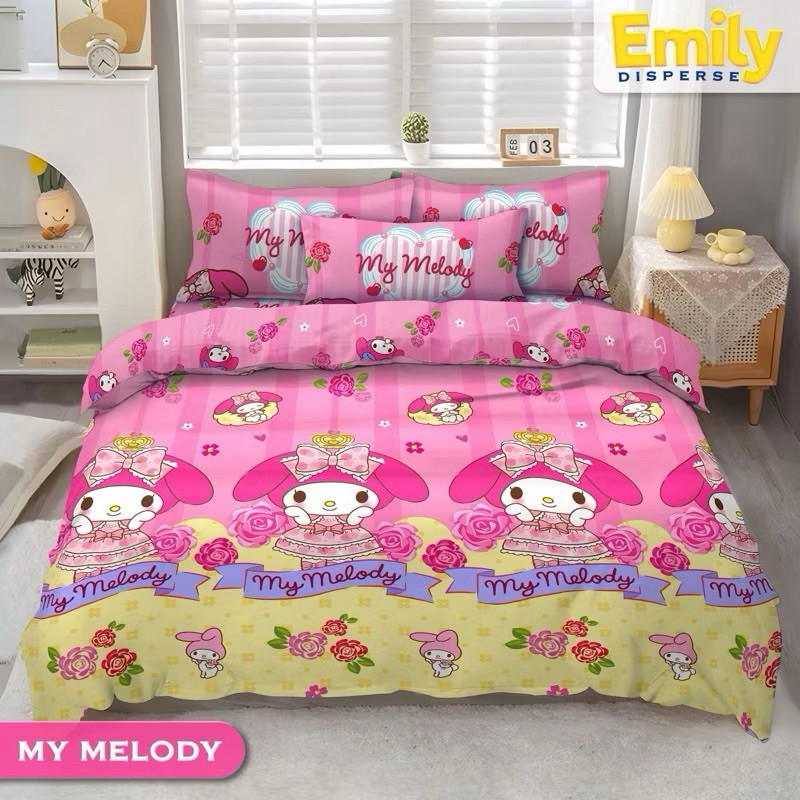 SPREI MY MELODY // SPREI MOTIF MELODY // SEPREI ANAK FREE SARBAN SARGUL