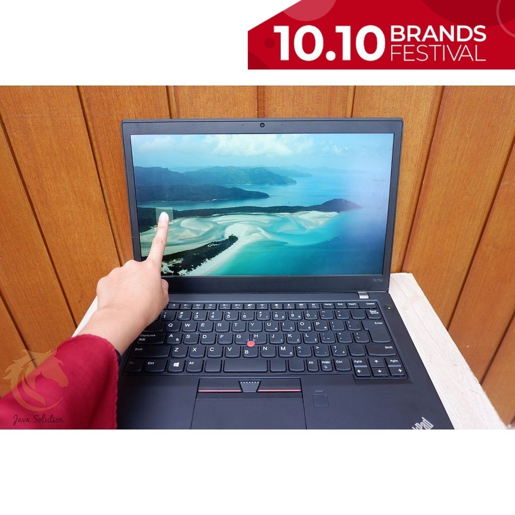 Laptop Lenovo Thinkpad T470s Touchscreen Intel Core i5-7300U Ram 16Gb 512Gb Normal Siap Pakai - Lept