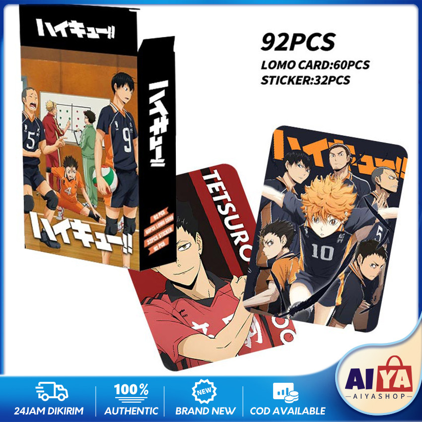 92Pcs Photocard Haikyuu The Movie Collectible Ticket Photocard Kartu Haikyuu Card