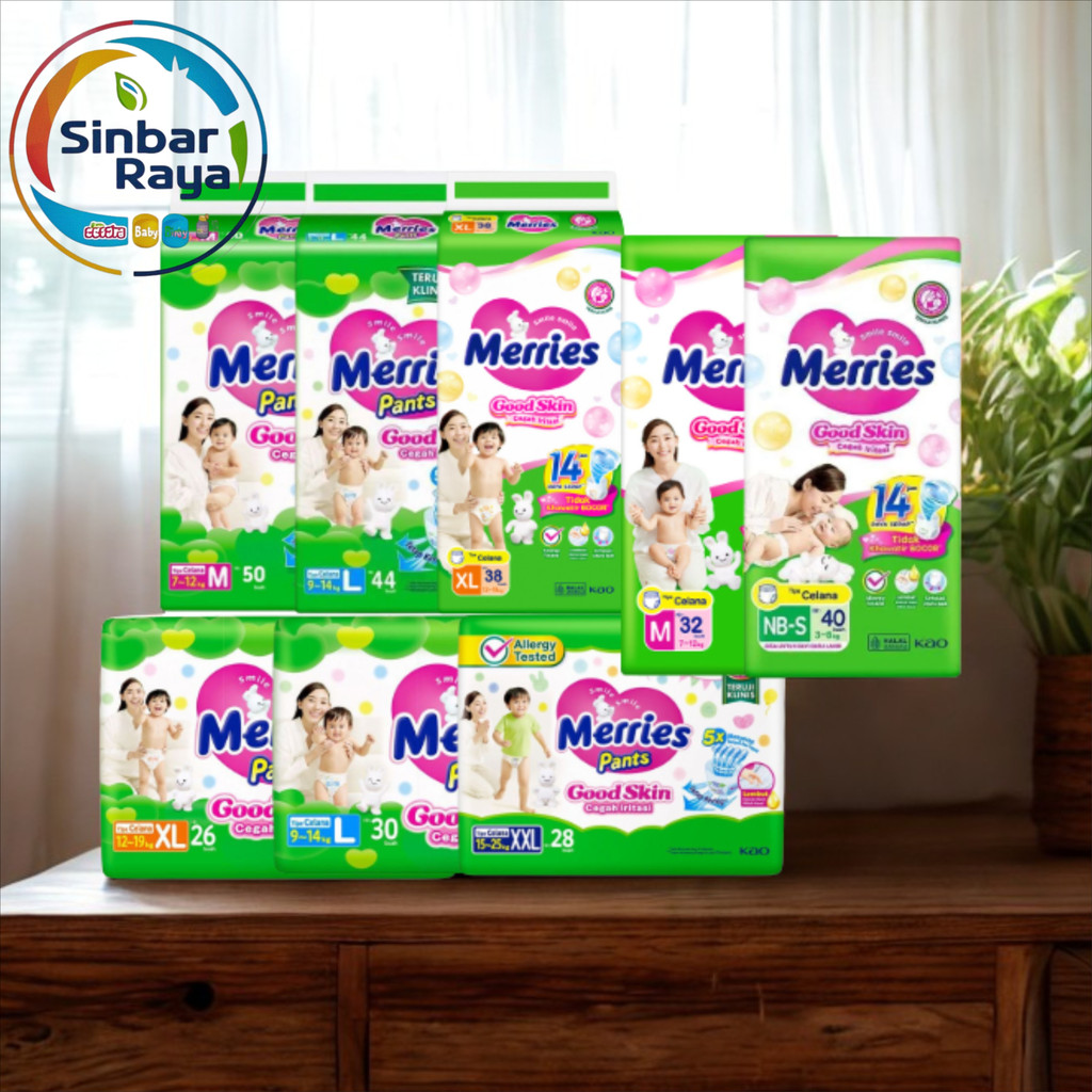 Merries Pants Popok Merries Pampers Merries M50 Merries L44 Merries M50 Merries XXL 28 pants SR