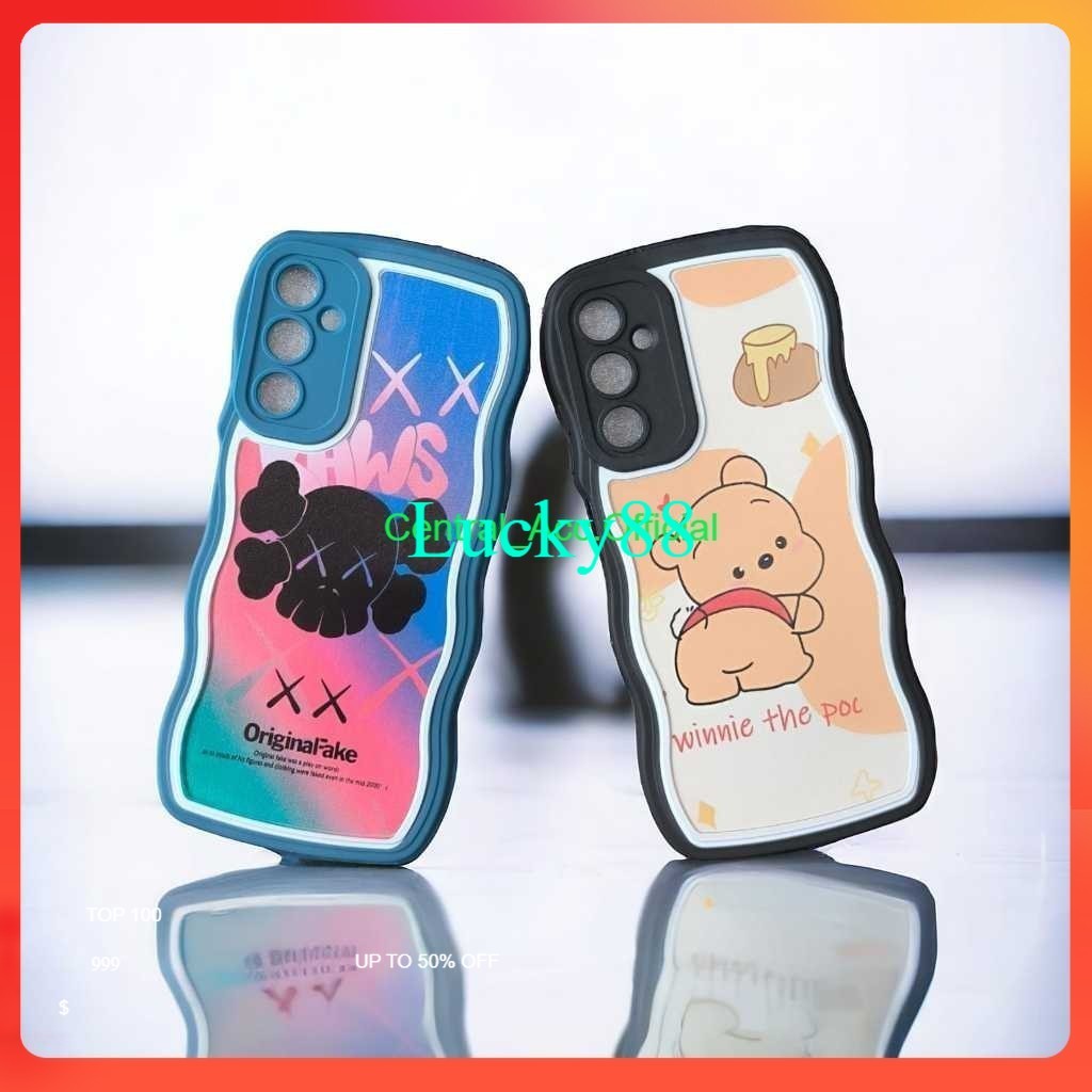 CASE CORAK SPONGEBOB / CASING MOTIF WINNIE THE POOH / SOFTCASE GAMBAR LOTSO / SILICONE GELOMBANG STA