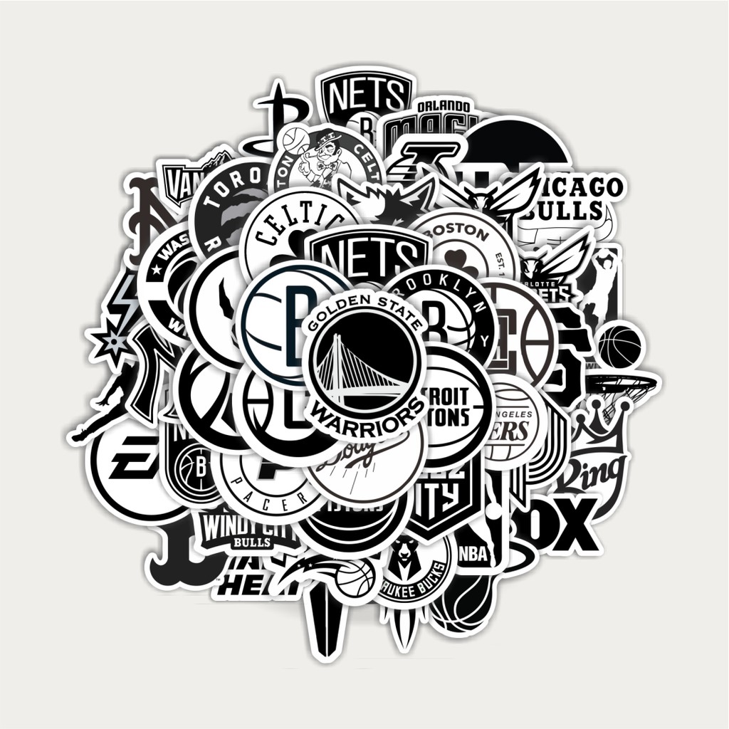 

Sticker Pack Stiker Aesthetic Black And White Brand Distro Dekorasi Versi 1 Lucu Kreatif untuk Notebook, Skateboard, HP