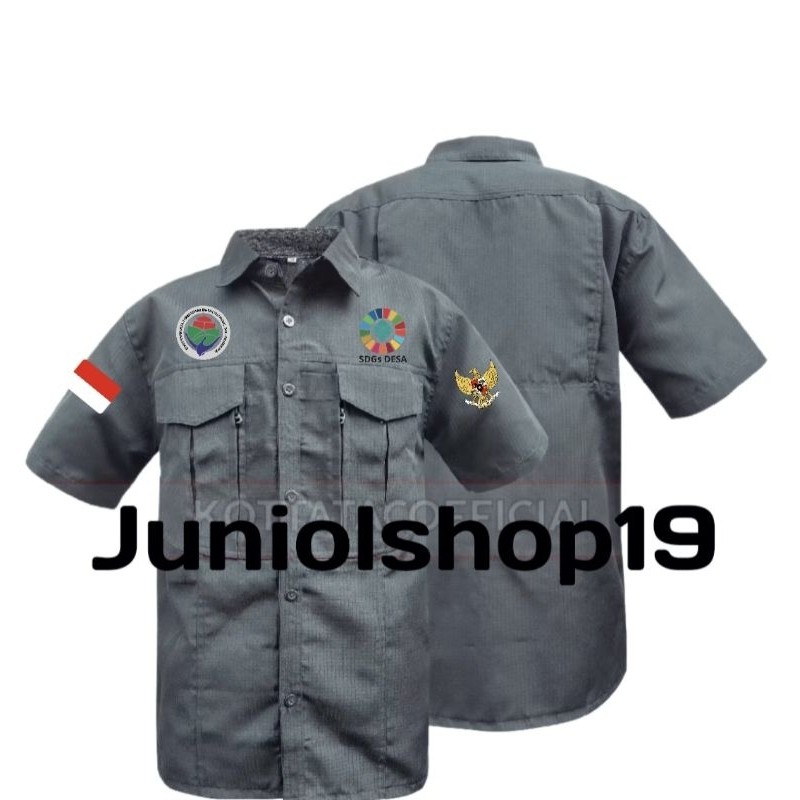 TACTICAL KEMENDESA/KEMEJA TACTICAL KEMENDESA SDGS DESA/SERAGAM PDH SDGS DESA FULL BORDIR TIMBUL/KEME