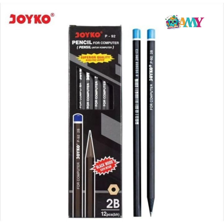 

(1PAK ISI 12PCS) JOYKO PENCIL P92 2B AMY STASIONARY