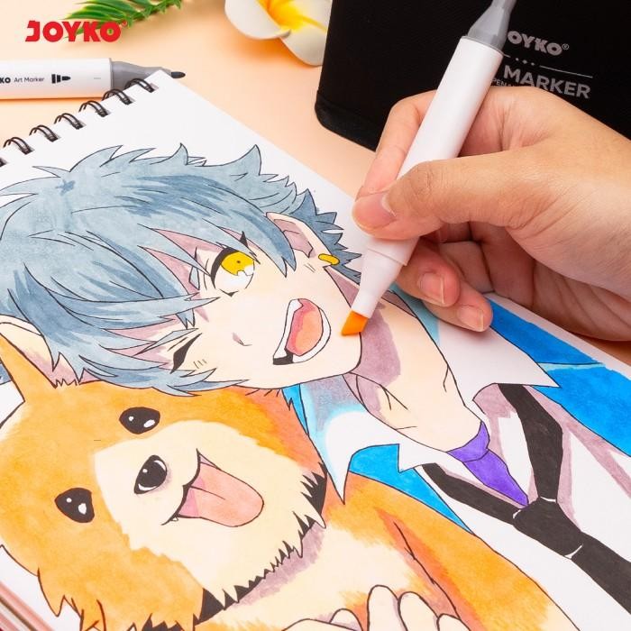 

Promo Art Marker Spidol Penanda Seni Berwarna Joyko ARMK-66-30 ~ 60 Colors - 30 Warna Terlaris