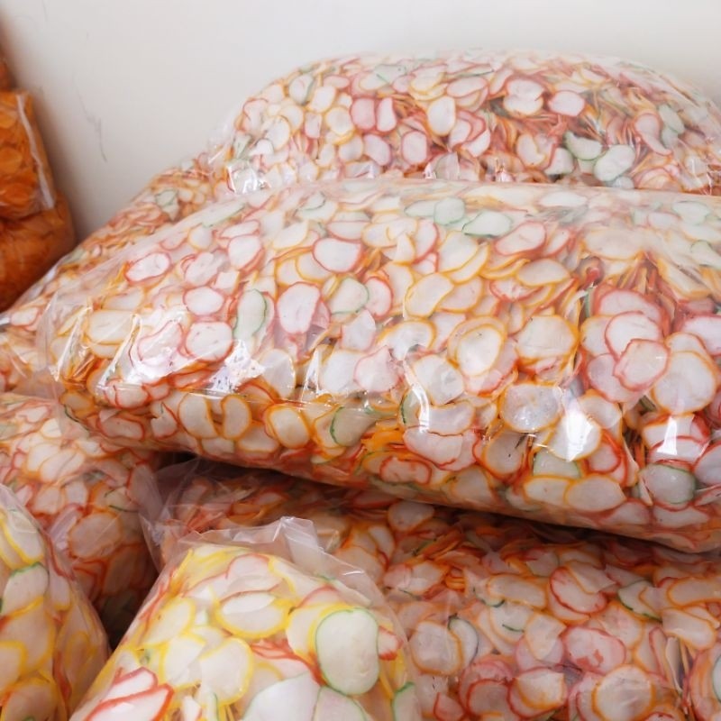 

TERMURAH BAWANG PREMIUM 5KG Kerupuk Bawang Warna Warni Krupuk Mentah Lebih Enak Wangi Gurih