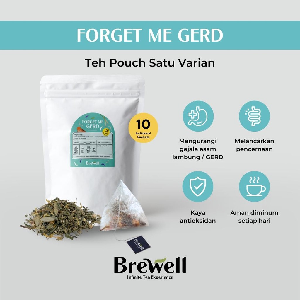 

BREWELL | FORGET ME GRED - PREMIUM TEA BAG IN POUCH - 10 PCS