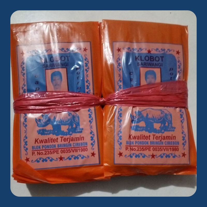 Kemasan 1 Kodi. Klobot Sari Wangi. Cap Potret Original