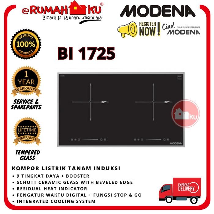 MODENA BI 1725 KOMPOR LISTRIK INDUKSI TANAM