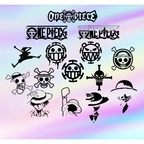 Sticker Motor Custom Stiker Keren Lucu Logo One Piece Luffy Sticker for Aquaflask Motor Car