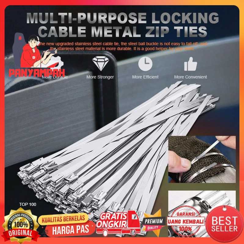 

ISFRIDAY Kabel Ties Stainless Steel Multifunctional 4.6x300mm 20 PCS - IF1